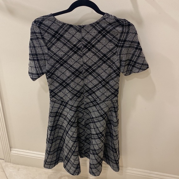 Aqua Checkered Dress Size L Women's Black and Gray - Picture 2 of 7